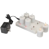 Amertac Westek 75206 LED Rechargeable Candle Kit, 6-Pack