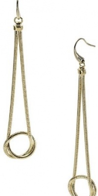 Michael Kors Gold Snake Loop Drop Earrings