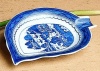 Mottahedeh Blue Canton Leaf Tray 6.5 in