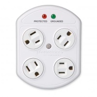 360 Electrical 36035-W 4-Outlet Rotating Surge Protector