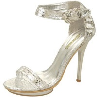 Celeste Lulu-01 Silver Evening Double Platform Sandals, Size: 6.5 (M) US [Apparel]