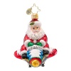 Christopher Radko Jet Set Santa Little Gem Ornament