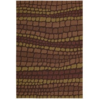 Fantasy FA02 Rectangle Rug, 5-Feet by 7.6-Feet, Brick