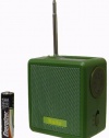 Kaito SB-1059 Mini Hand Crank AM/FM Weather Radio, Green