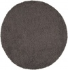 Surya AROS33 Aros Plush Hand Woven 100% New Zealand Felted Wool Gray Rug (8-Feet Round)