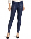 7 For All Mankind Women's Skinny Jean in Midnight Navy Glitter