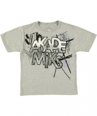 Akademiks Black Book T-Shirt (Sizes 8 - 20) - heather gray, 10 - 12