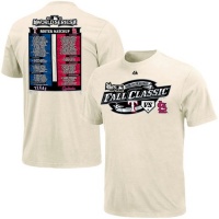 St. Louis Cardinals vs Texas Rangers Majestic Natural 2011 World Series Matchup Roster Here's The Pitch T-Shirt