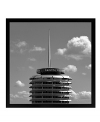 Rock out blank walls with the original Capitol Records building in Los Angeles. Like a stack of vinyl records, this historic landmark is captured in black and white for a retro-cool feel in framed canvas.