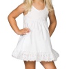 I.C. Collections Baby Girls White Adjustable Tea-Length Slip, Size 09m