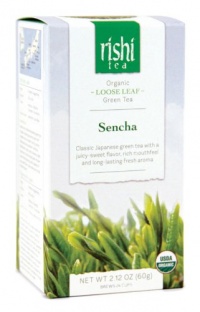 Rishi Tea, Organic Green Tea Sencha, 2.11-Ounce Tin