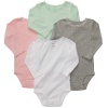 Carter's Baby Girls 4-pack Long-sleeve Bodysuits (18 Months, Pink/Multi)