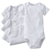 Carter's Unisex-Baby 5-Pack Short Sleeve Bodysuits - White - 24M