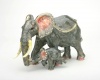 6 (15cm) Baby Elephant and Mother Cow Figurine Box Swarovski Crystals 3 Trinket, Keepsake, Jewelry, Pill Box