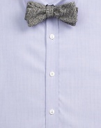 Herringbone detail lends a sartorial flair to this handsomely crafted bow tie of Italian wool.WoolDry cleanImported of Italian fabric