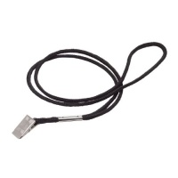 GBC BadgeMates Round Lanyard with Bulldog Clip, Black, 12 per Pack (3747478)