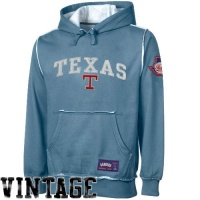 MLB Majestic Texas Rangers Cooperstown Collection Max Action Hoodie - Light Blue