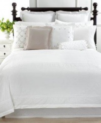 Martha Stewart Trousseau Clover Quilted Euro Sham White Cloud