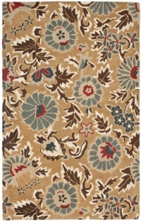 Area Rug 4x6 Rectangle Country & Floral Beige Color - Safavieh Blossom Area Rug from RugPal.com