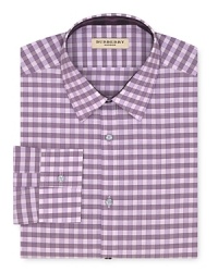 This Burberry London dress shirt brings some punch to your work day with its colorful gingham pattern and modern, contemporary silhouette.