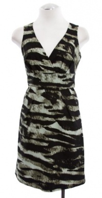 Michael Kors Stone Animal Print Cotton Sleeveless Sheath Dress