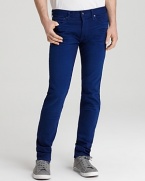 Spurr Slim Fit Denim Jeans in Cobalt Blue