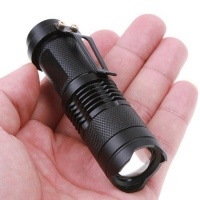 FordEx Group 300lm Mini Cree Led Flashlight Torch Adjustable Focus Zoom Light Lamp