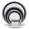 Noritake Crestwood Cobalt Platinum 5-Piece Place Setting