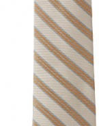 Penguin Men's Trimont Stripe Tie, Tangerine, One Size