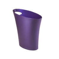 Umbra Skinny Polypropylene Waste Can, Prince Purple