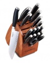 Calphalon Contemporary Cutlery 17-Piece Cutlery Set with Wood Knife Block