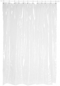 Carnation Home Fashions Super Clear 10-Gauge Anti Mildew Extra Long Vinyl Shower Curtain Liner