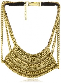 Fiona Paxton Tribal Goddess Breeze Metal Chain and Leather Necklace