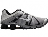 Nike Shox Roadster + Mens Running Shoes Metallic Silver/White-Black 487604-010-8