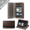 Acase Premium Micro Fiber Leather Case with built-in Stand for Kindle Fire Full Color 7 Multi-touch Display, Wifi (Brown)