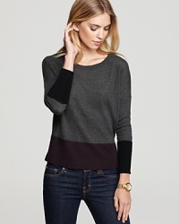 Two neutrals are better than one with this chic color block John + Jenn sweater we've paired with jeans.