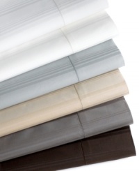 True luxury lies in the details! The 600-thread count Egyptian cotton sheet features a subtle striping that brings an elegant accent to your bedding without overpowering your space. Irresistibly soft and incredibly luscious with a two-ply construction that wraps you up in ultimate comfort. (Clearance)