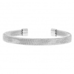 Inox Womens Mesh Stainless 316L Steel Bangle Bracelet