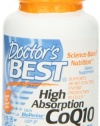 Doctor's Best High Absorption CoQ10 (200 mg), Vegetable Capsules, 60-Count