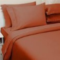 1200 Series KING Size 4pc Microfiber Bed Sheet Set JS SANDERS, Deep Pocket, BURNT ORANGE