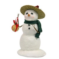 Small Snowman with Birdseed Ball