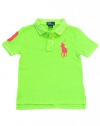 Ralph Lauren Toddler Boy's Big Pony Polo, Lime, 4/4T