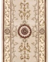 Area Rug 2x8 Runner Transitional Beige Color - Nourison Versailles Palace Collection