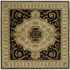 Versailles Palace VP1 Rectangle Rug, Black, 5.3 by 8.3-Feet