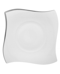 For the contemporary home… dinner plates that will be well remembered for their clean, modern lines and elegant platinum finish. From Villeroy & Boch.