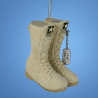 Army Flocked Boots by Kurt Adler