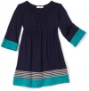 Little Ella Baby-Girls Infant Horizon Long-Sleeve Dress, Navy, 6-12 Months