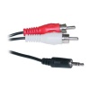 3.5mm Stereo Male to Two RCA Male Cable 50 feet