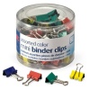 OfficemateOIC Mini Binder Clips, Assorted Colors, 60 Clips per Tub (31024)