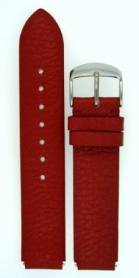 Fits Philip Stein Size 1 18mm Cherry Red Calf Leather Watchband with Spring Bars By JP Leatherworks